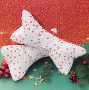 Nackenkissen Leseknochen Nackenrolle weihnachtlich  - 