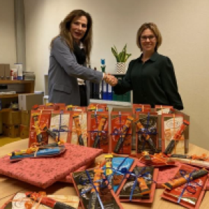 Spenden schenken - Com Fair GmbH spendet 500,- für die Werkstatt